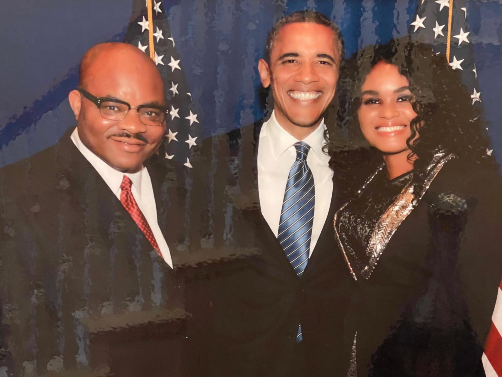 Prince at White House with Barrack Obama
